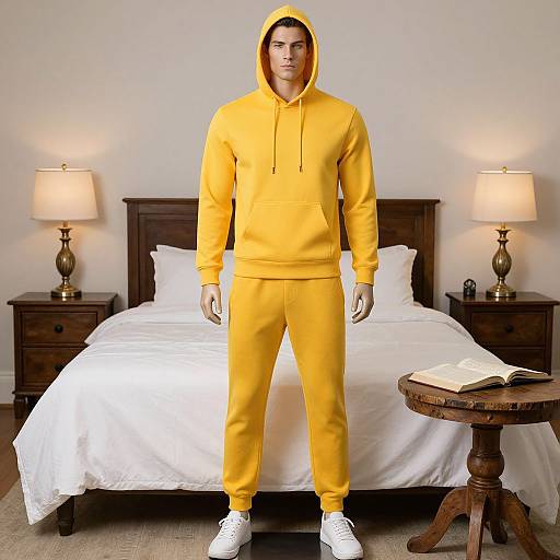 Athletic Male Mannequin in Yellow Sweats