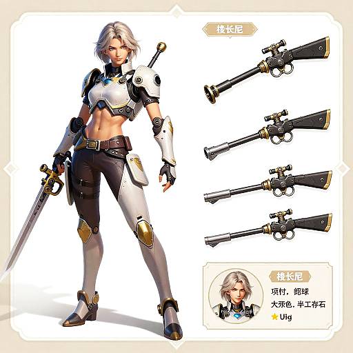 2B Character Sheet Concept Art