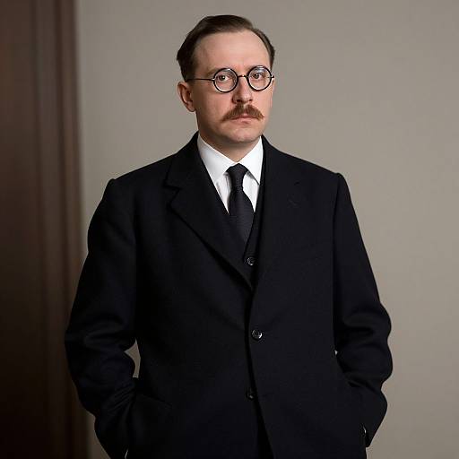 1940s Polish Jewish Intellectual Portrait