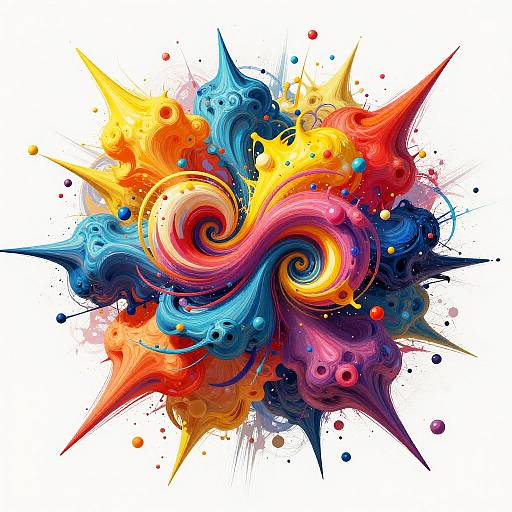 Abstract Surto Explosion of Colors