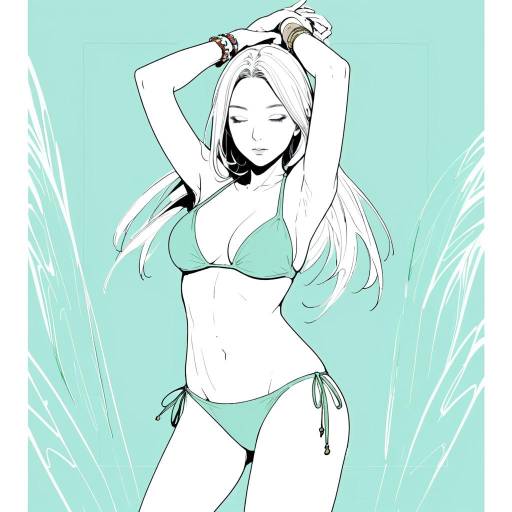 Swimsuit Sketch of Tales of Arise Character