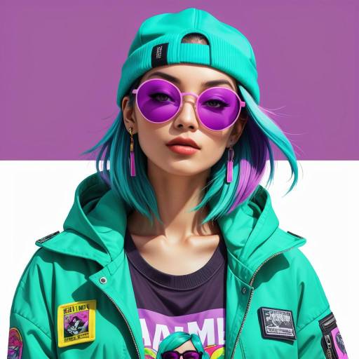 Vibrant Portrait of a Young Trendsetter