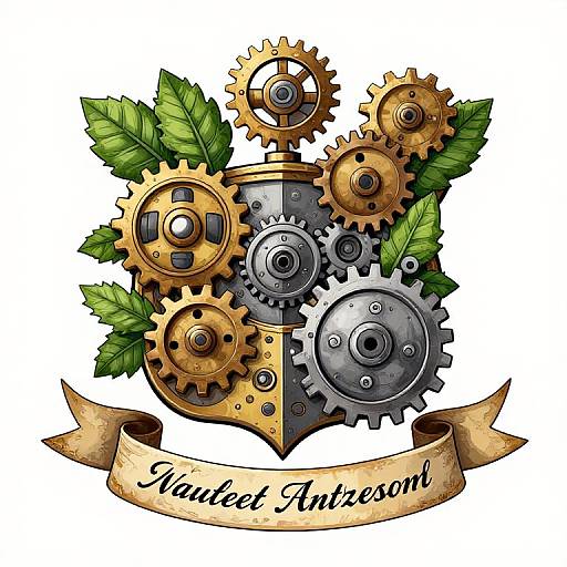 Asymmetric Creative Personal Coat of Arms