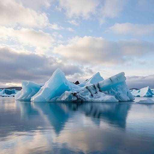 Majestic Icy Peaks and Reflections