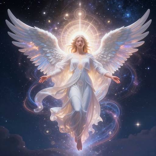 Radiant Divine Being in Cosmic Light