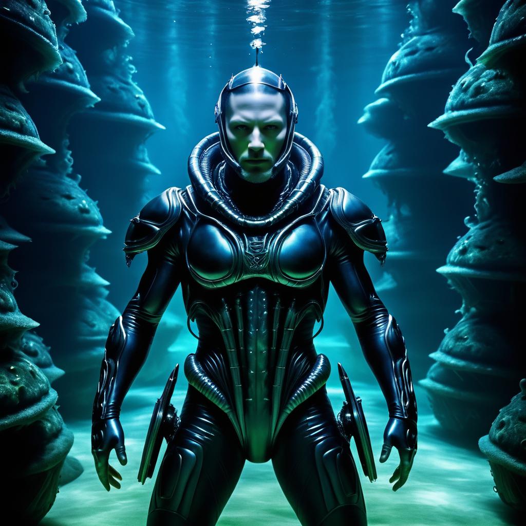 Surreal Alien Art with Tom Hardy Underwater