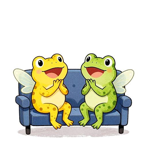Cute Fairy Frogs in Movie Theater