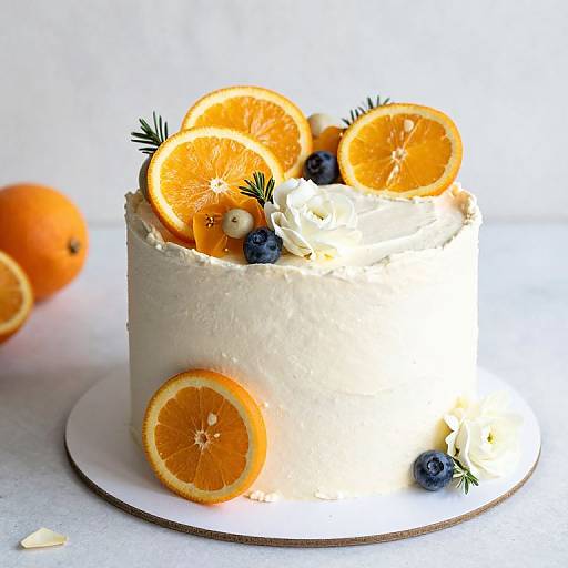 Chic Winter Cake with Citrus