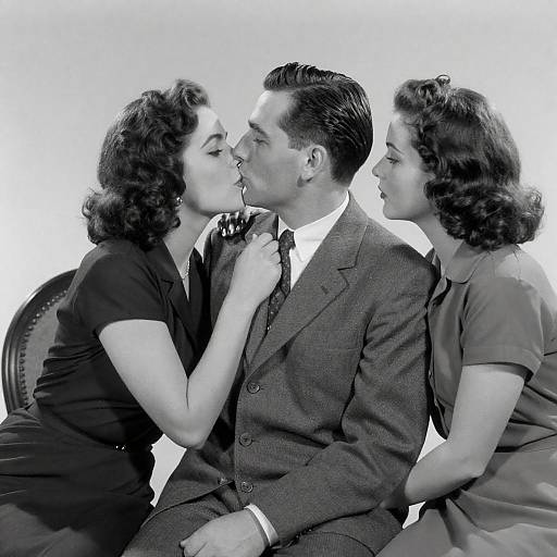 Vintage Romance in Black and White