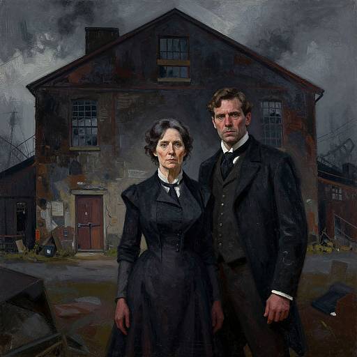 Victorian Cotton Mill Owners Portrait