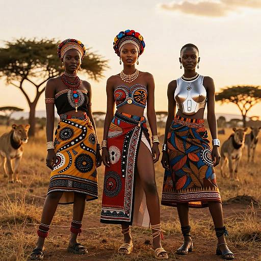 Daftari in Vibrant African Savannah