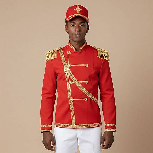 Pimp Style Red Jacket Outfit