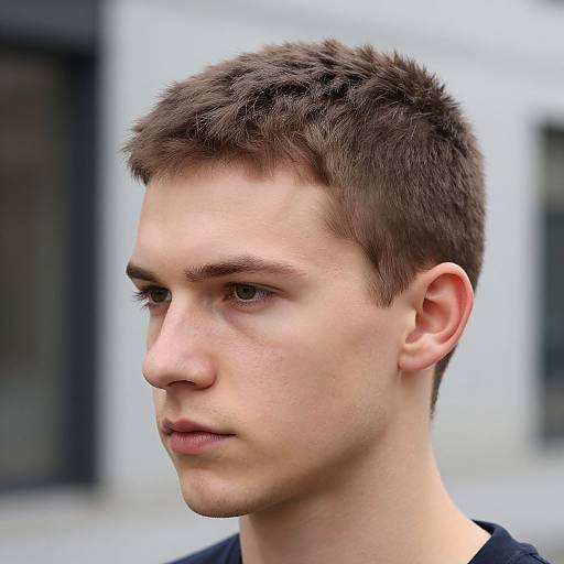 Textured Bowl Cut on Fit European Man