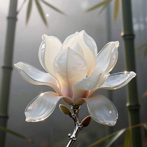 Macro Smoky Quartz Magnolia Glow