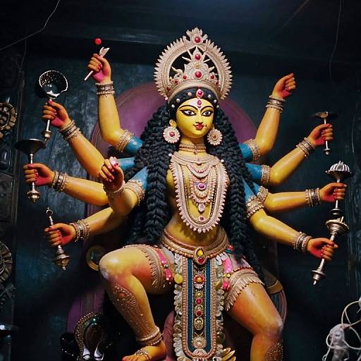 Photorealistic Multi-Armed Goddess Kali