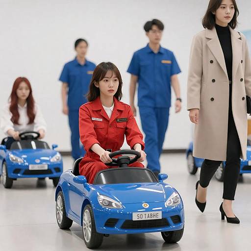 Vibrant Room Scene with Toy Cars