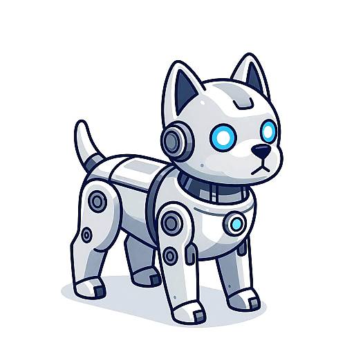 Isometric Robot Dog with Jetpack