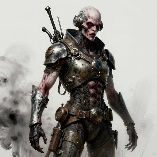 Dieselpunk Skinwalker Horror Illustration