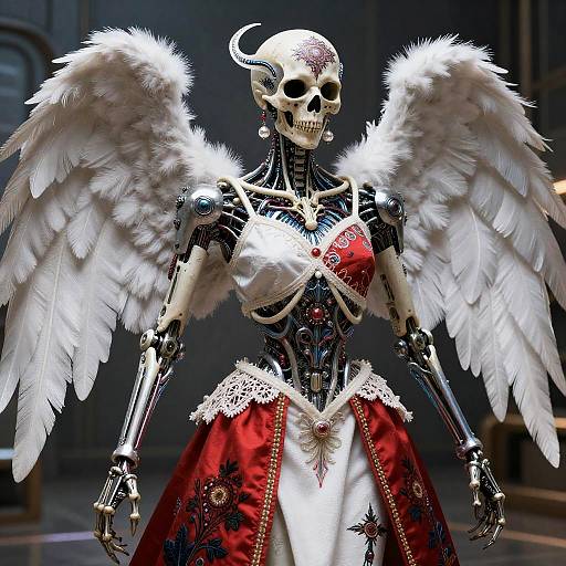 Biomechanical Death Angel Exosuit Portrait