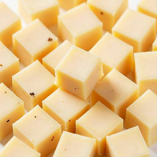 Close-up of Spiced Cheese Cubes