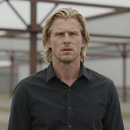 Caucasian Man in Industrial Setting