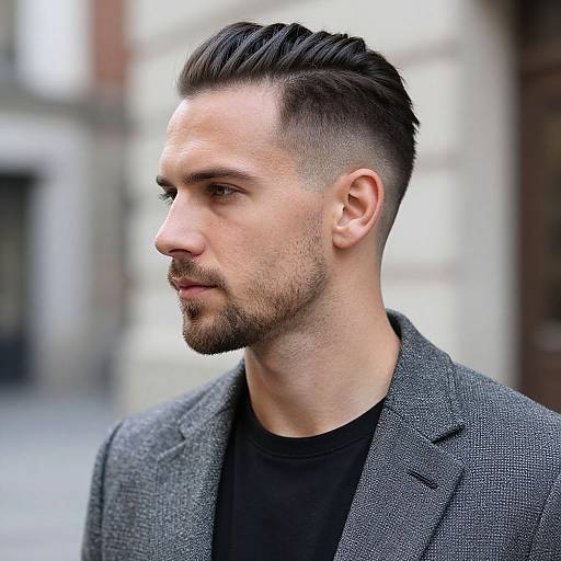Fit European Man with Stylish Haircut