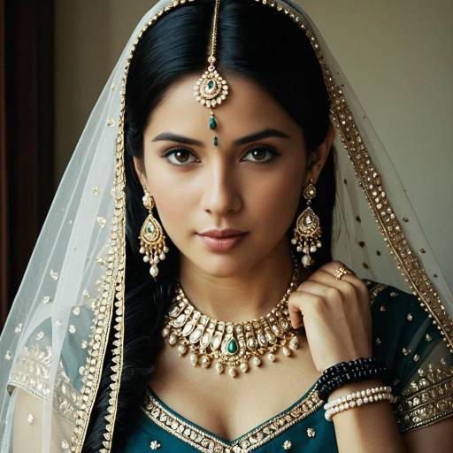 Elegant Solo Girl in Simple Lehenga