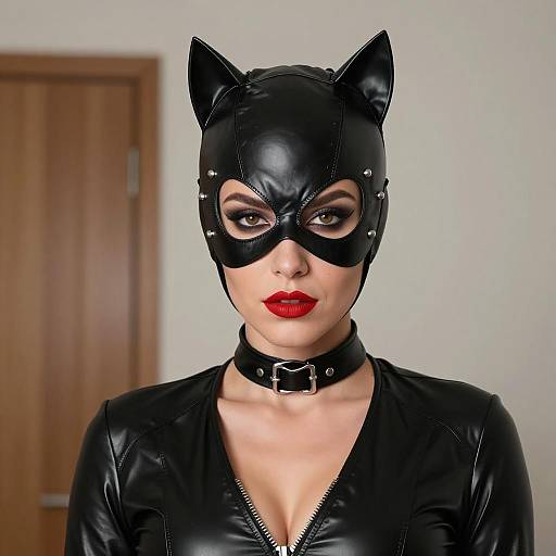 Photorealistic Catwoman Portrait Close-Up