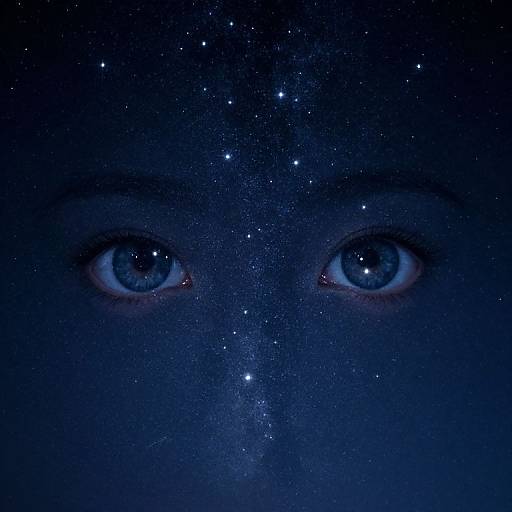 Starlit Eyes with Celestial Glow