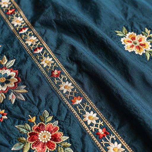 Close-Up of Embroidered Shalwar Kameez
