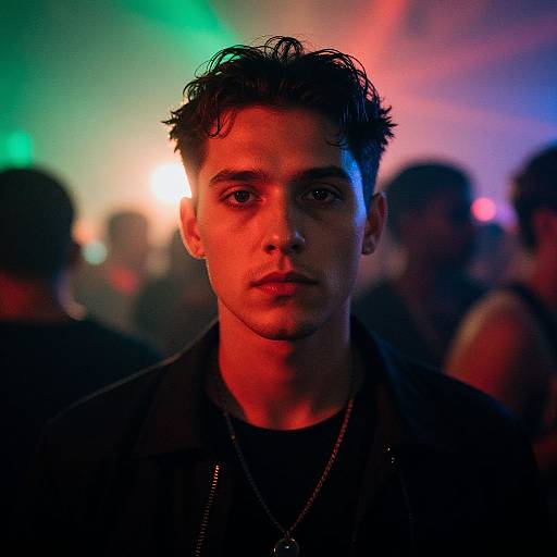 Cyberpunk Rave Portrait in 8K