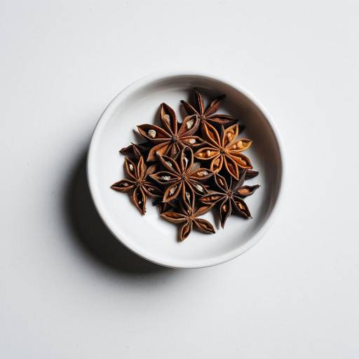 Star Anise in White Bowl