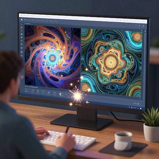 Futuristic AI-Human Art Collaboration