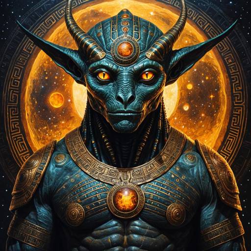 Portrait of a Babylonian Alien Demigod