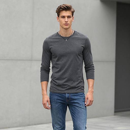 Stylish Young Man in Urban Setting