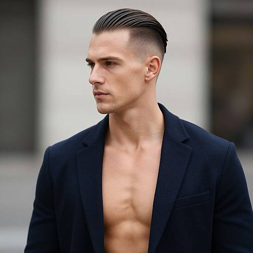 Stylish European Man with Modern Fade