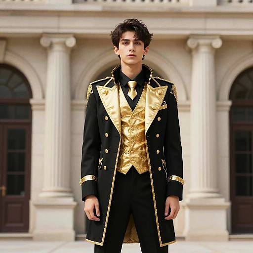 Noble Man in Black and Gold