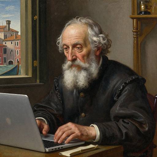 Renaissance Architect Portrait in Venice