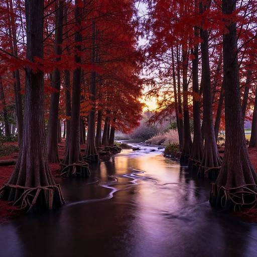 Serene Forest with Liquid Light