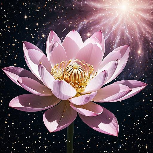 Nebula Shaped Like Lotus Blossom