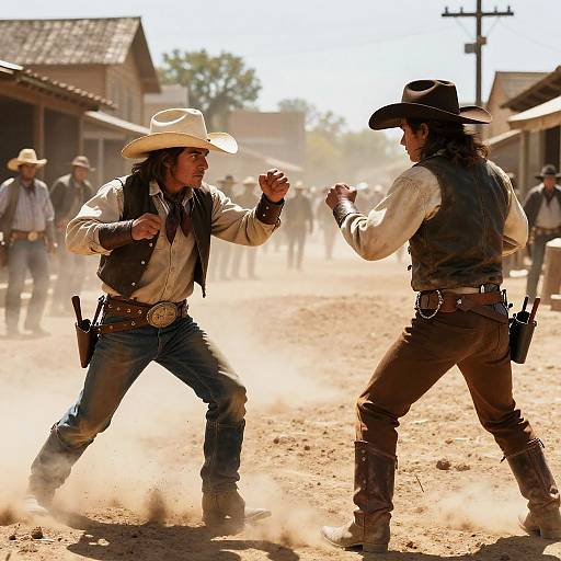 Dwarf Cowboy High Noon Duel
