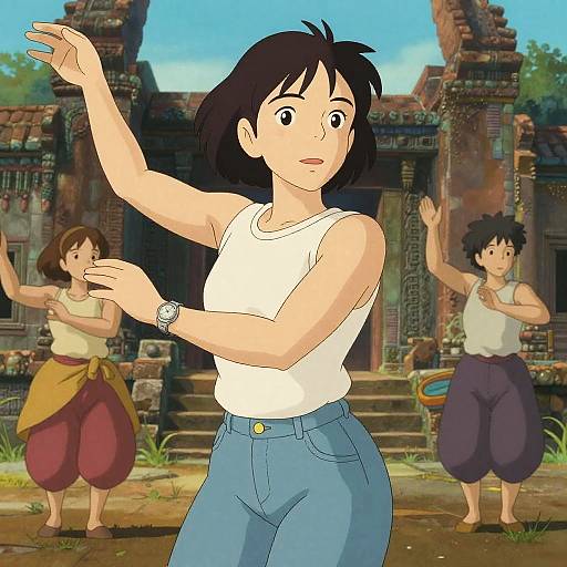 Pear-Shaped Woman at Ancient Dance