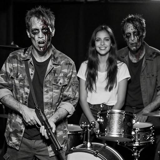 Contrasting Emotions: Zombie and Joy