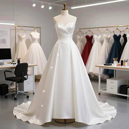 Minimalist Luxury AI Wedding Dress