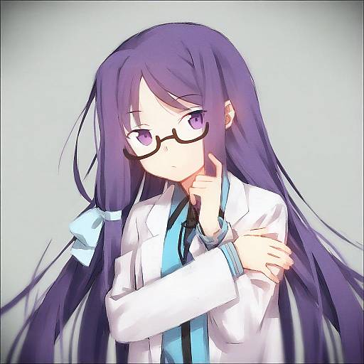 Illustration of Asakura rikako, touhou in the style of Hakusai (tiahszld)