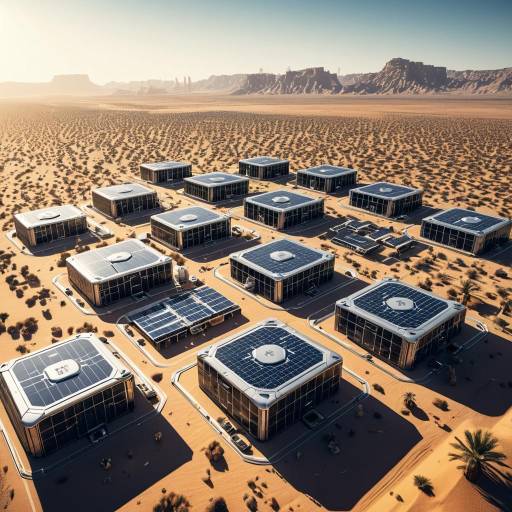 Futuristic Desert Metropolis with Advanced Tech