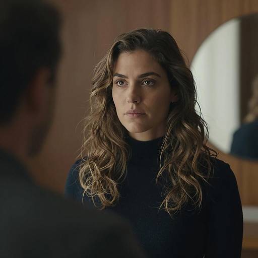 Mysterious Woman in a Rustic Setting