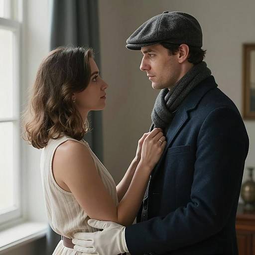 Couple Gazing at Each Other Indoors