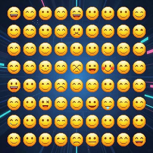 Pixelated Photo to Emoji Mosaic