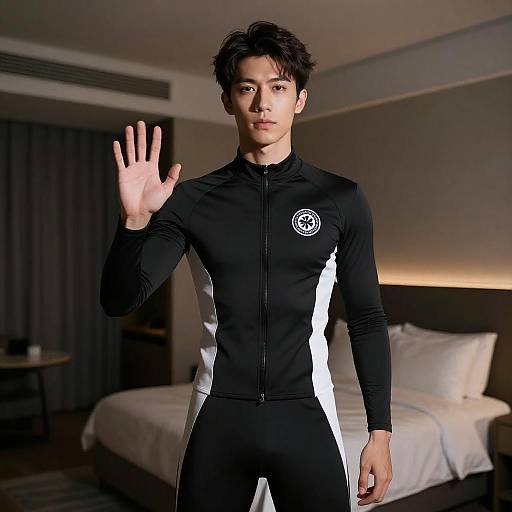 Dramatic Portrait of Young Man in Suit